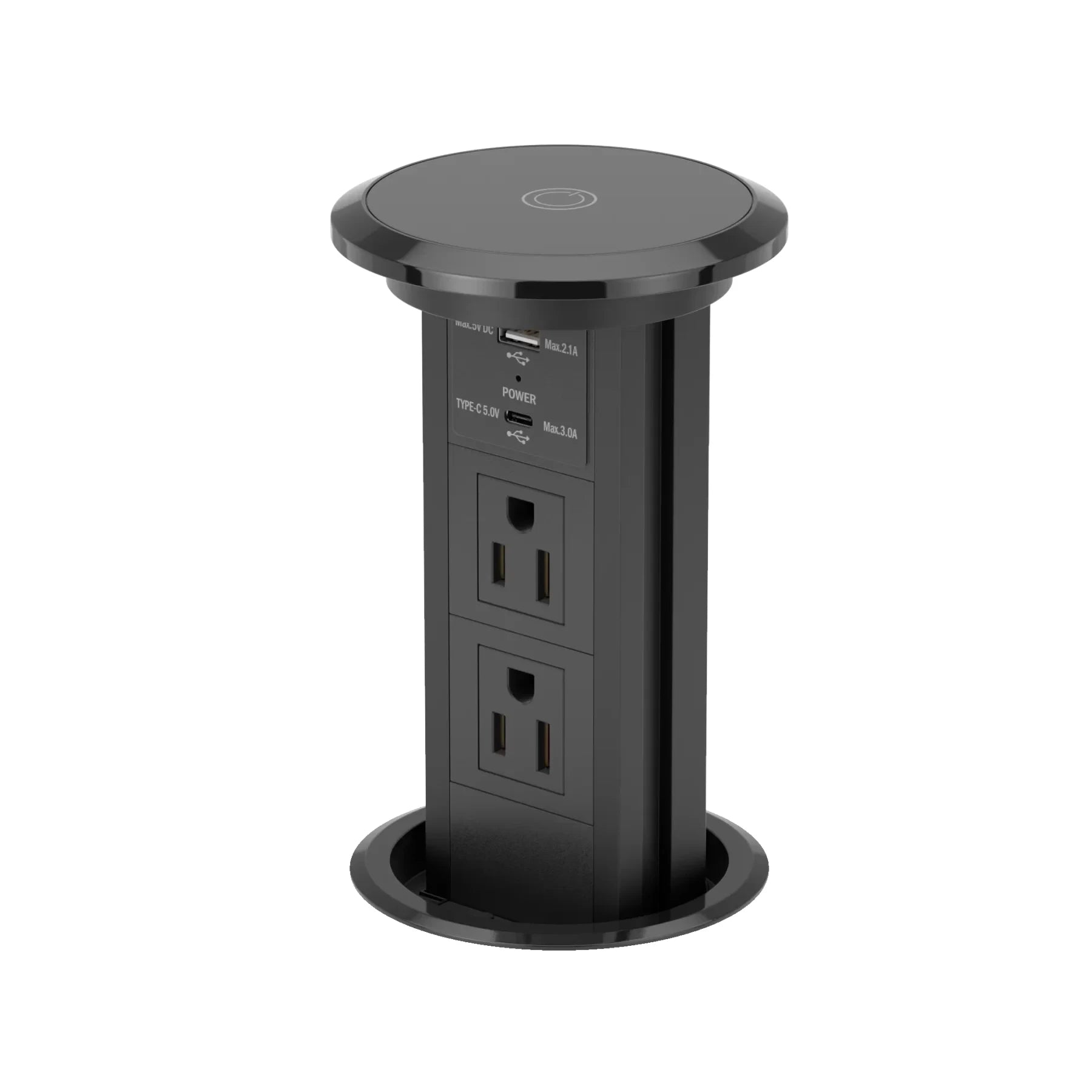Motorized Pop Up Outlet with USB